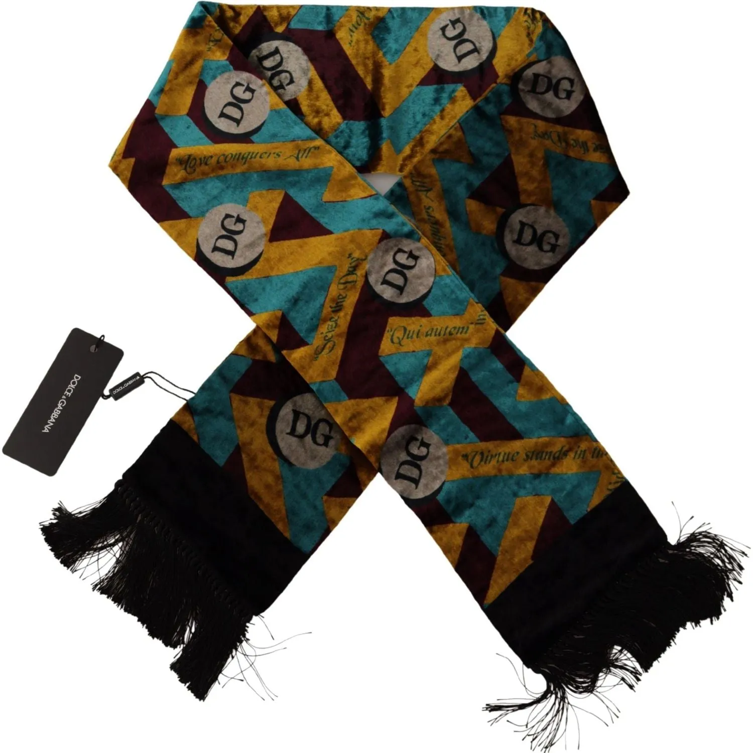 Dolce & Gabbana Elegant Multicolor Silk Blend Men's Scarf