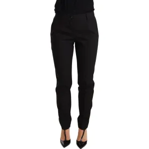 Dolce & Gabbana Elegant Tapered Virgin Wool Trousers