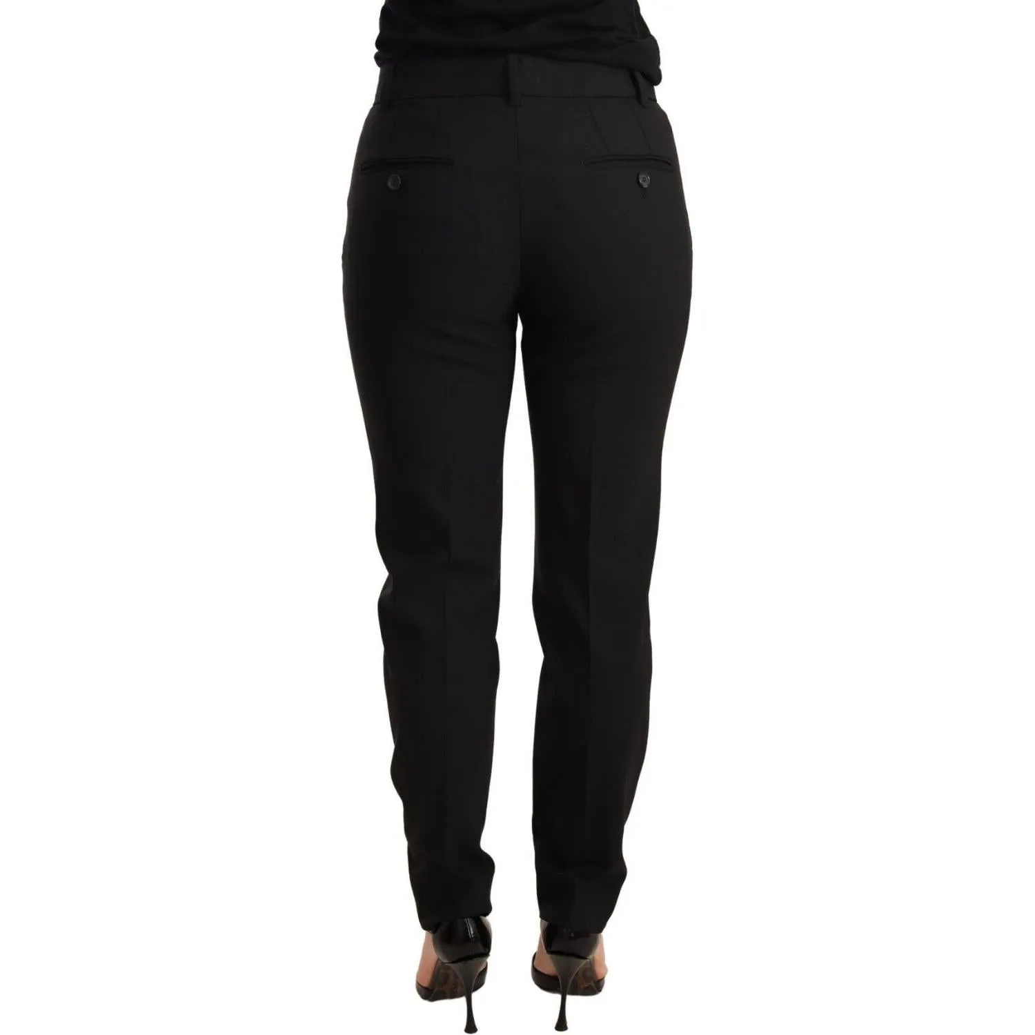 Dolce & Gabbana Elegant Tapered Virgin Wool Trousers