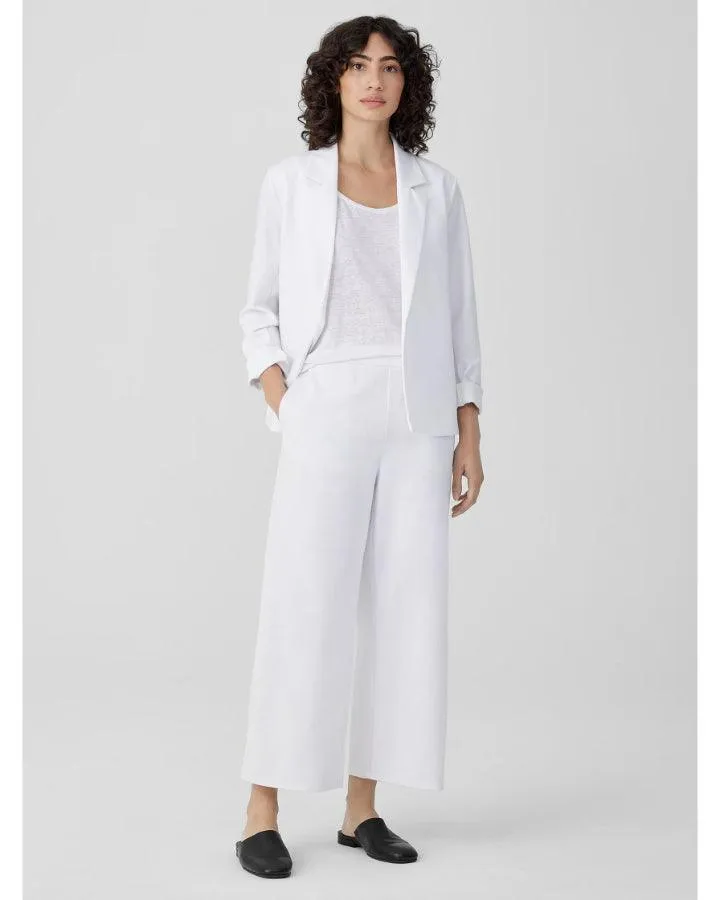 Eileen Fisher Cotton Blend Ponte Blazer