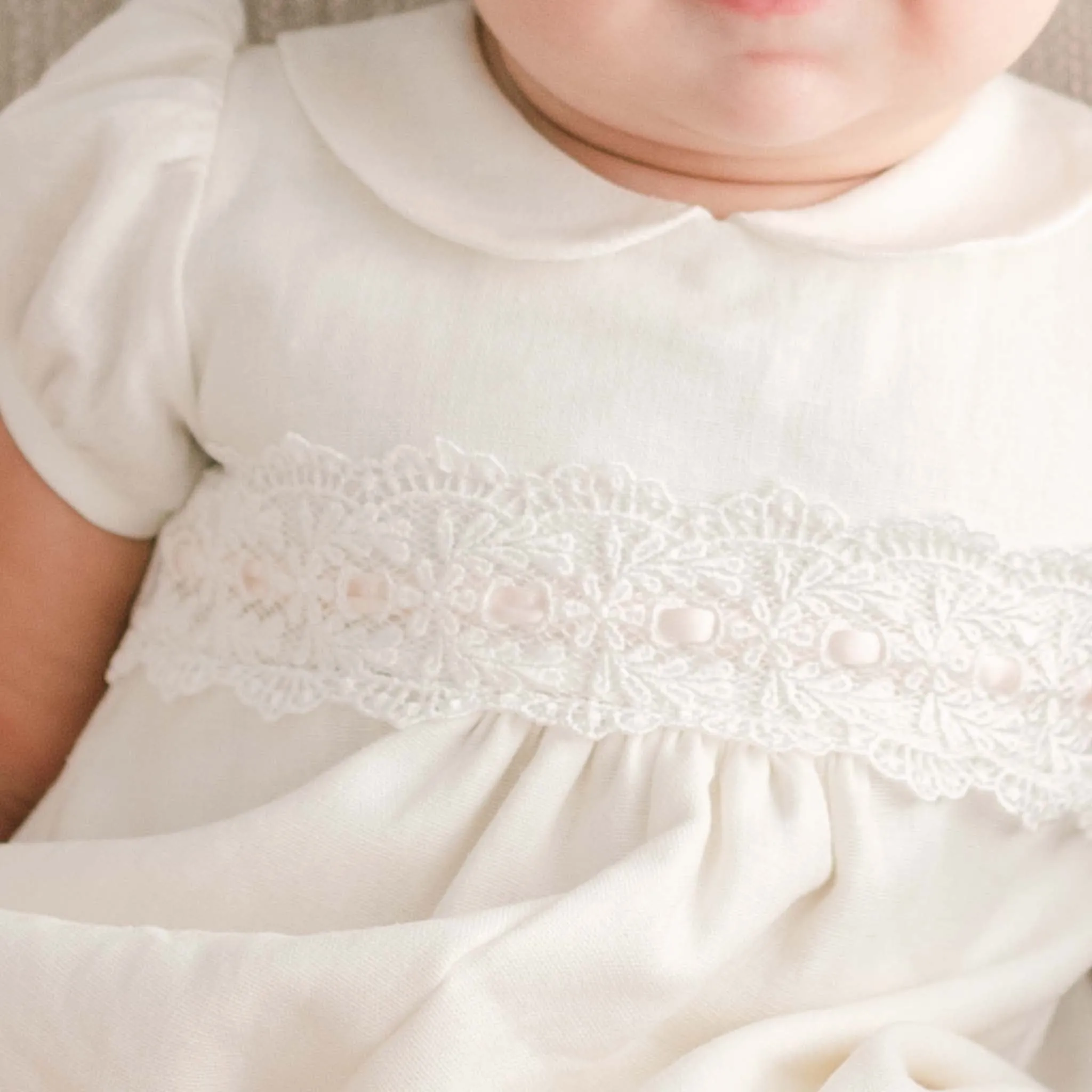 Emma Convertible Christening Gown Skirt & Romper Set