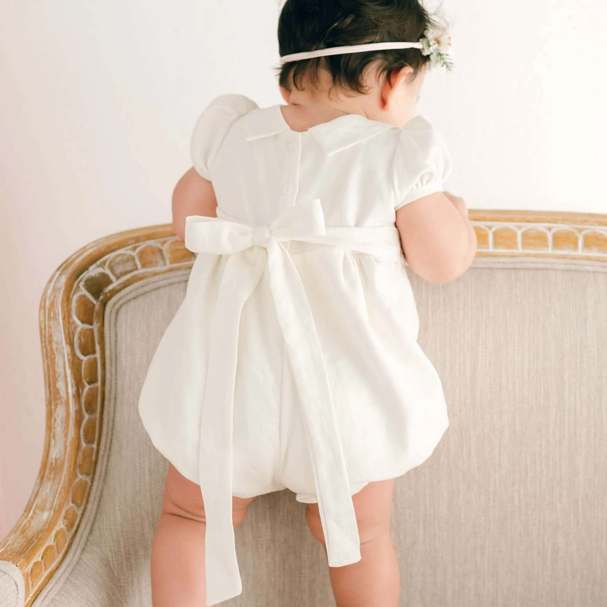 Emma Convertible Christening Gown Skirt & Romper Set