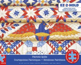 EZ 2 Hold - Patriotic Quilt - 1000 Oversized Piece Puzzle