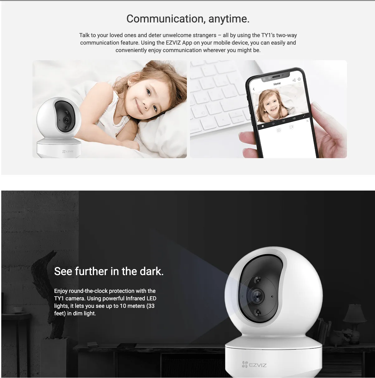 EZVIZ TY1 3MP 2K SMART HOME CAMERA