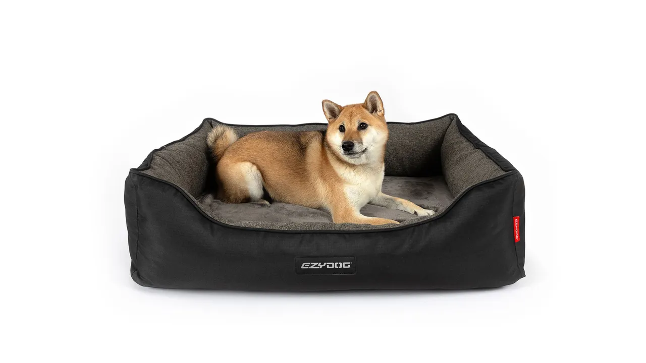 EzyDog 2in1 Ortho Smart Bed Charcoal/Black