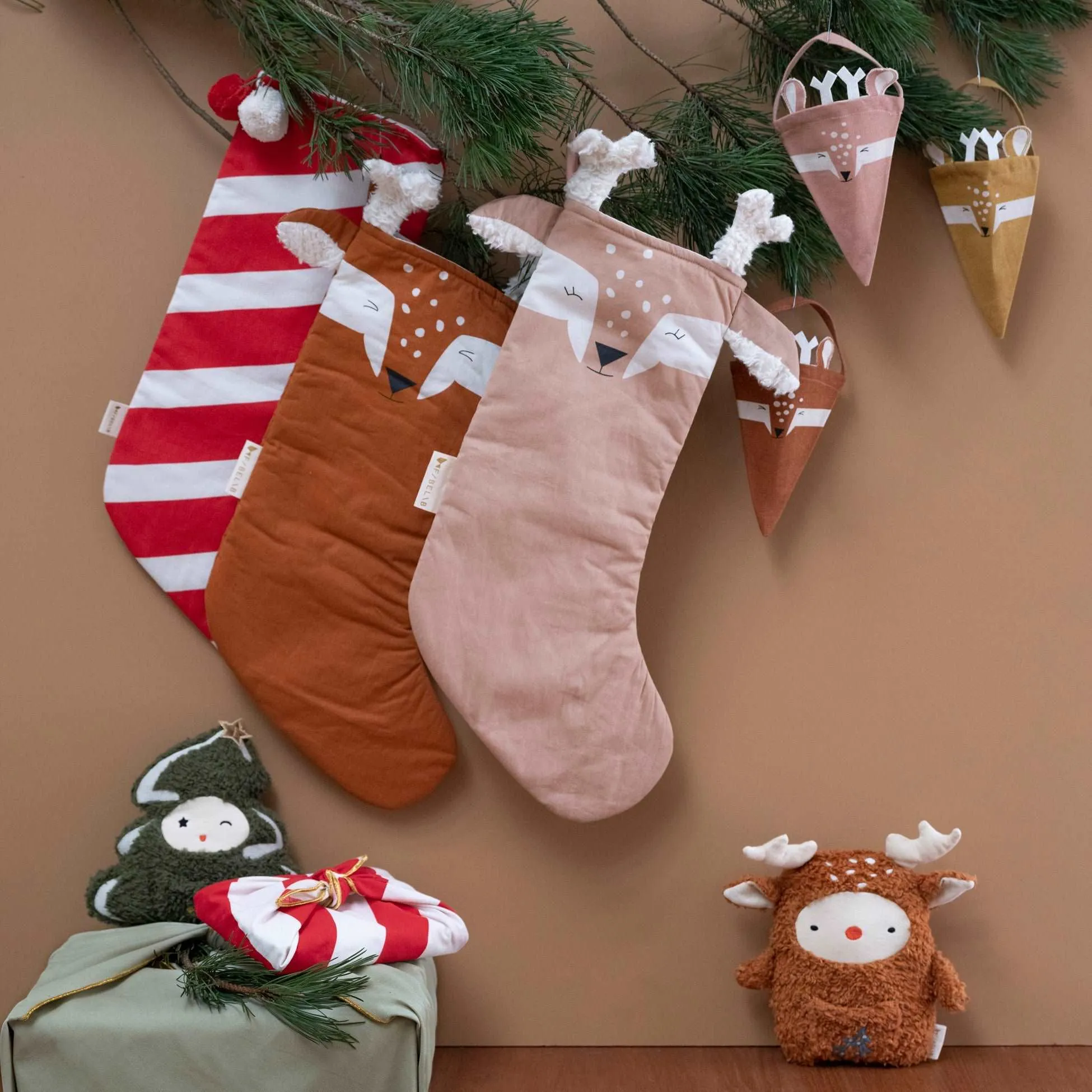 Fabelab Christmas Stocking Deer - Caramel