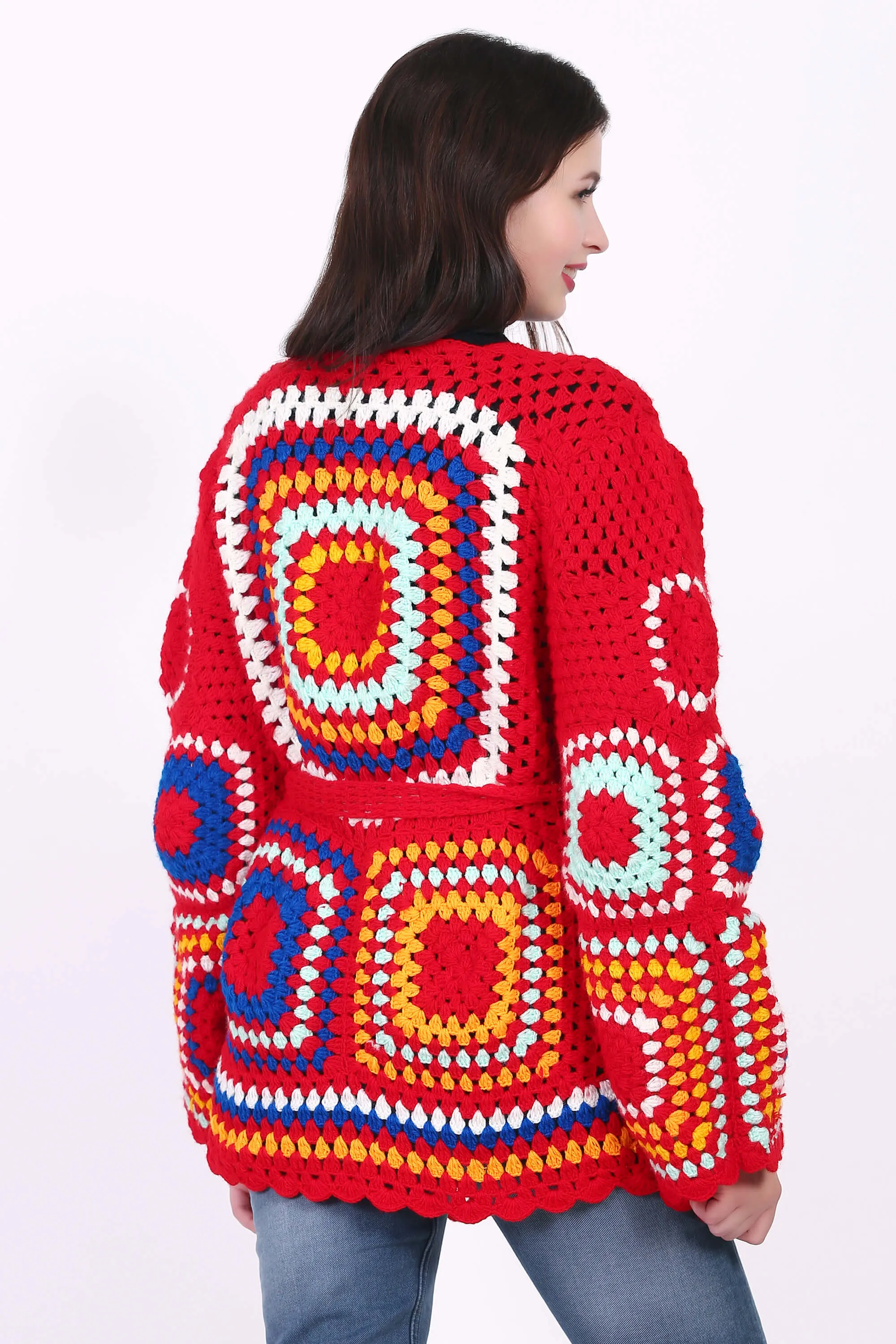 Free Granny Square Cardigan crochet pattern