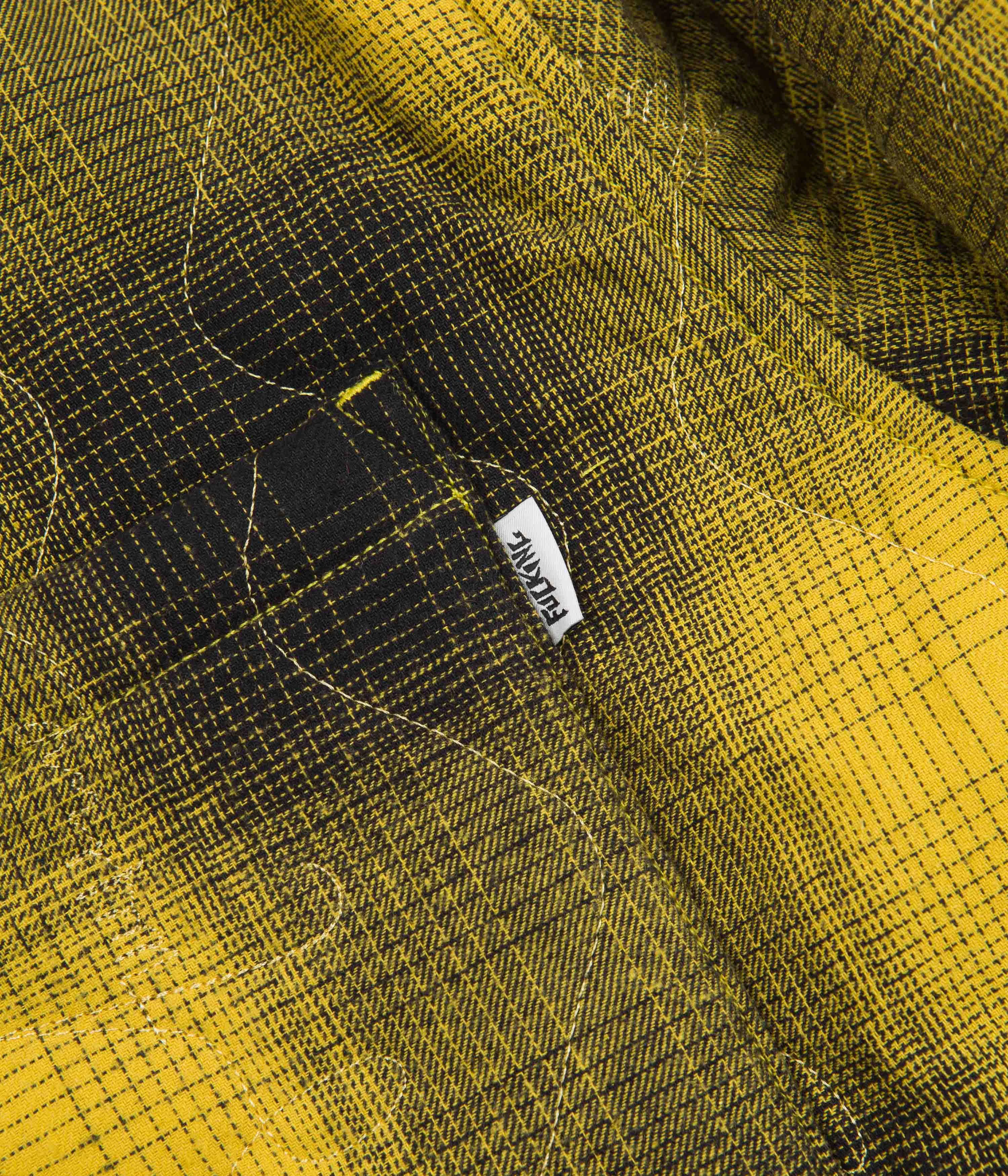 Fucking Awesome Lightweight Reversible Flannel Jacket - Yellow / Black