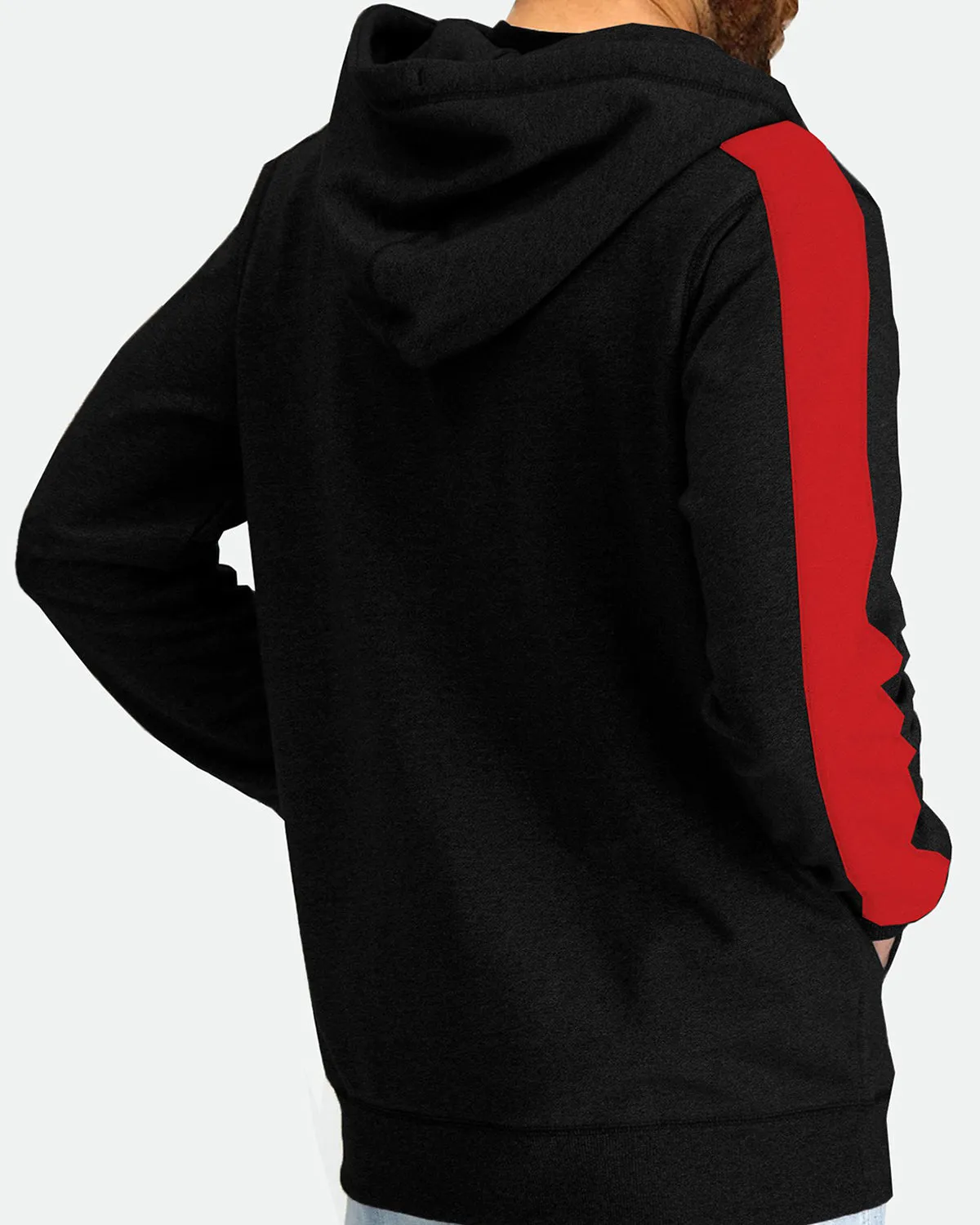 Full Sleeve Black,Red Men Jacket