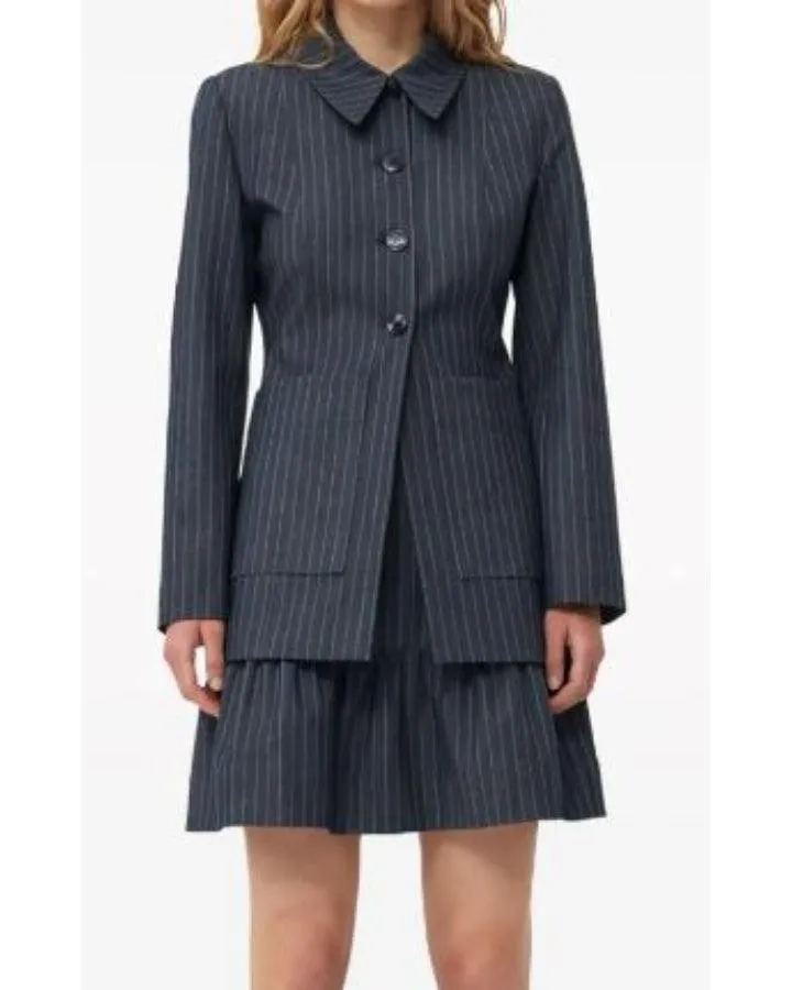 Ganni Pinstripe Blazer