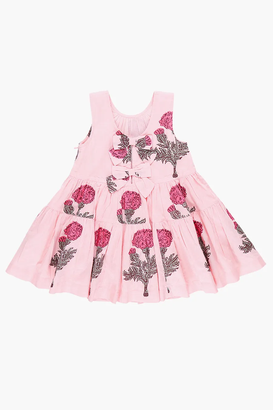 Girls Dress Pink Chicken Eloise Blush Marigold