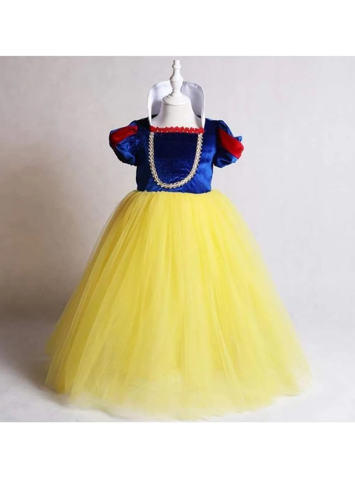 Girls Snow White Inspired Velvet Deluxe Costume