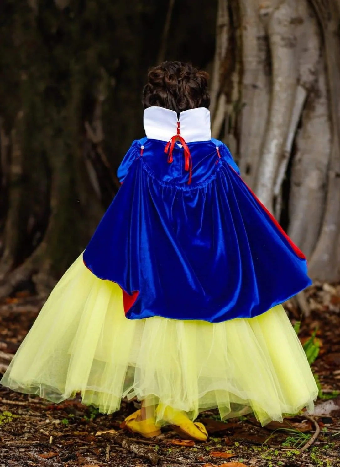 Girls Snow White Inspired Velvet Deluxe Costume