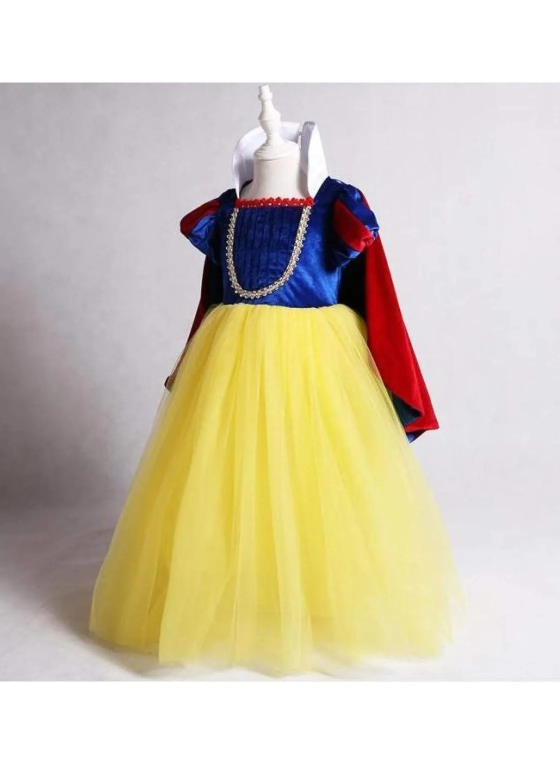 Girls Snow White Inspired Velvet Deluxe Costume