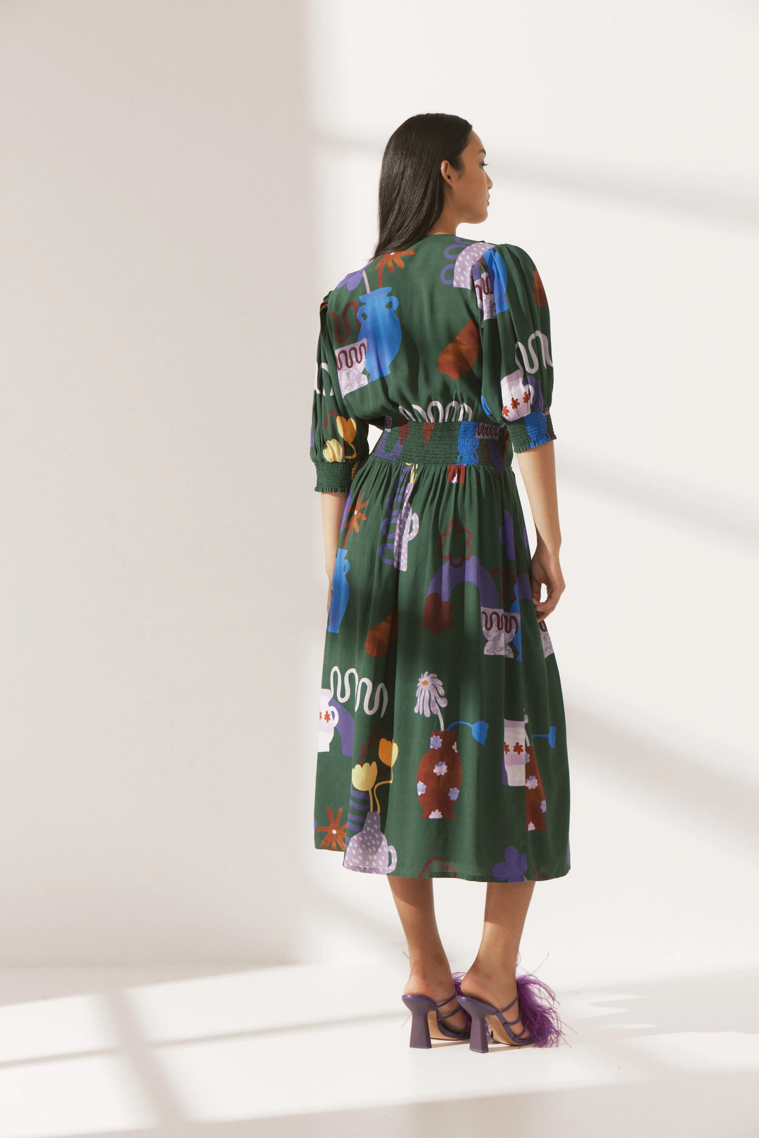 Gouache Wrap Dress