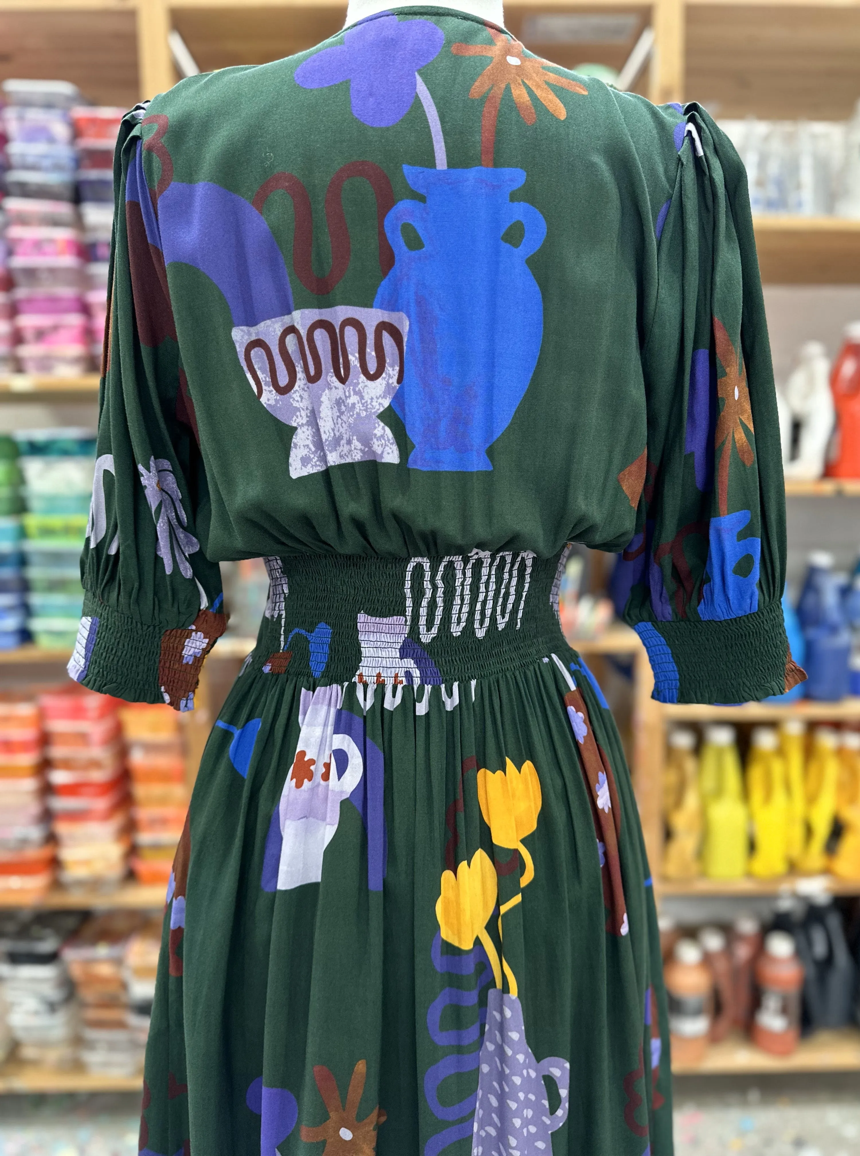 Gouache Wrap Dress