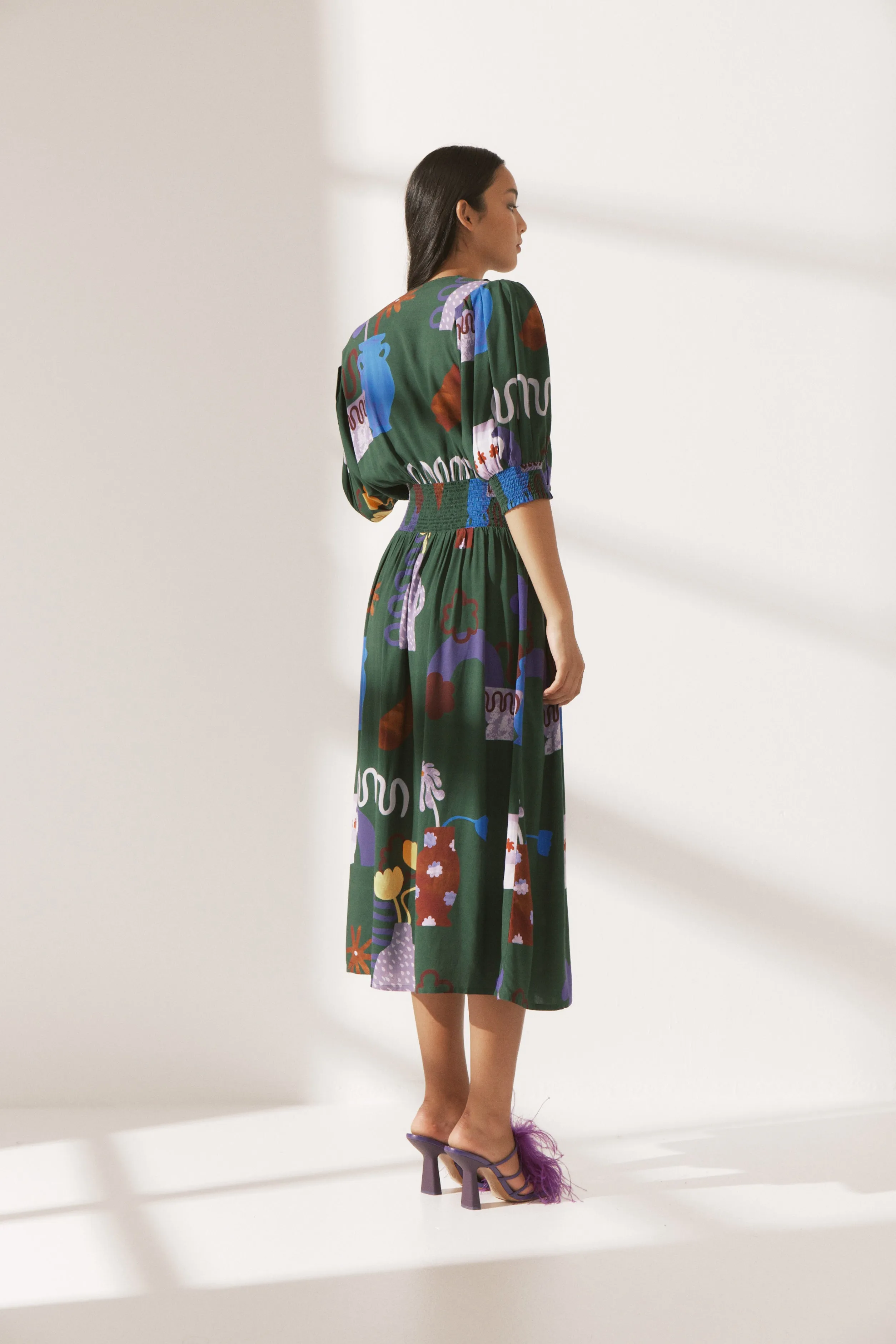 Gouache Wrap Dress