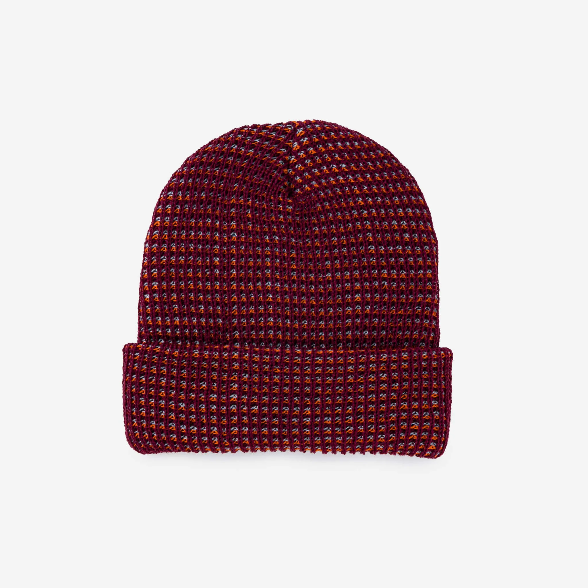 Grid Knit Beanie - Fuchsia