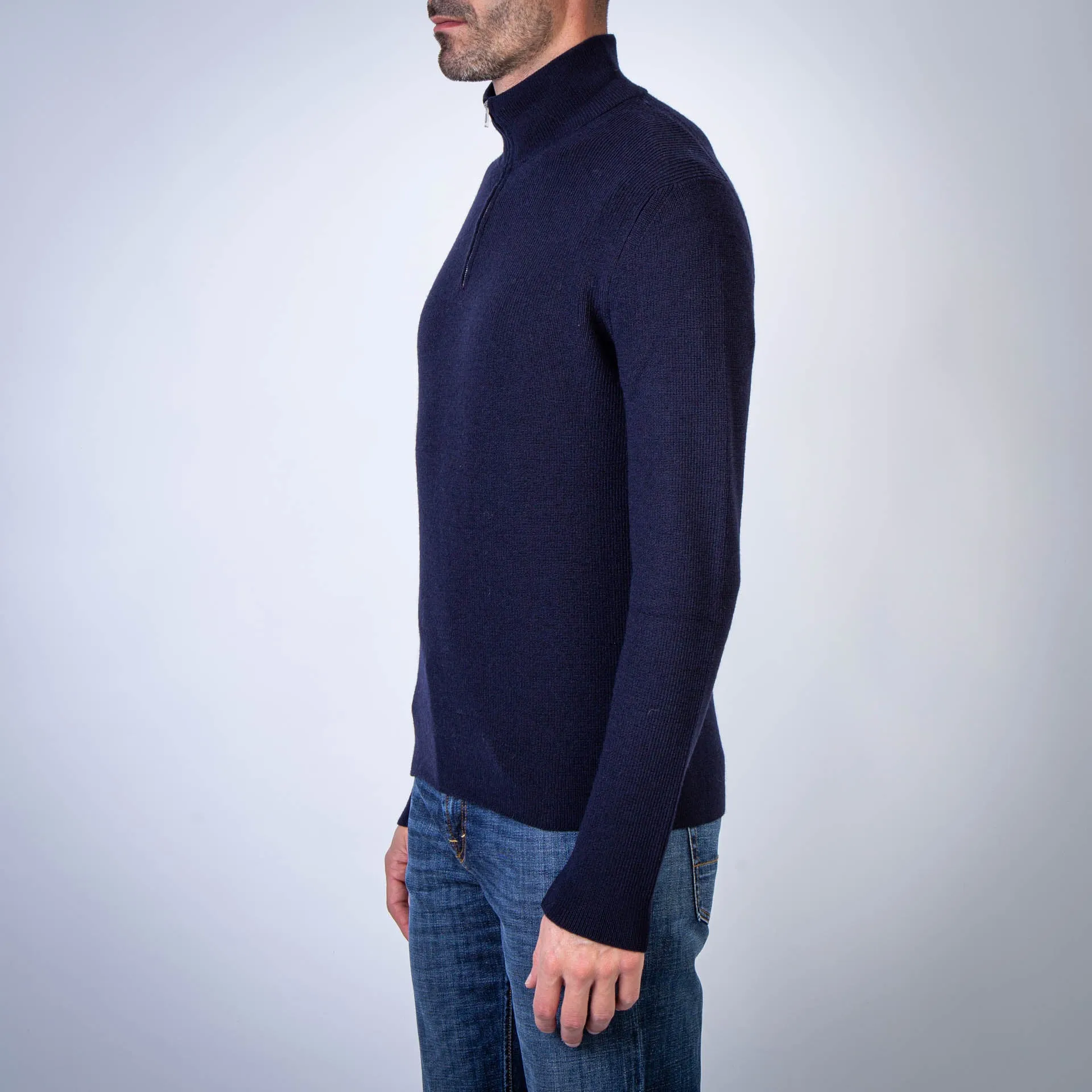 GRP FIRENZE SWEATER TEC 20 1/2 ZIP BLU