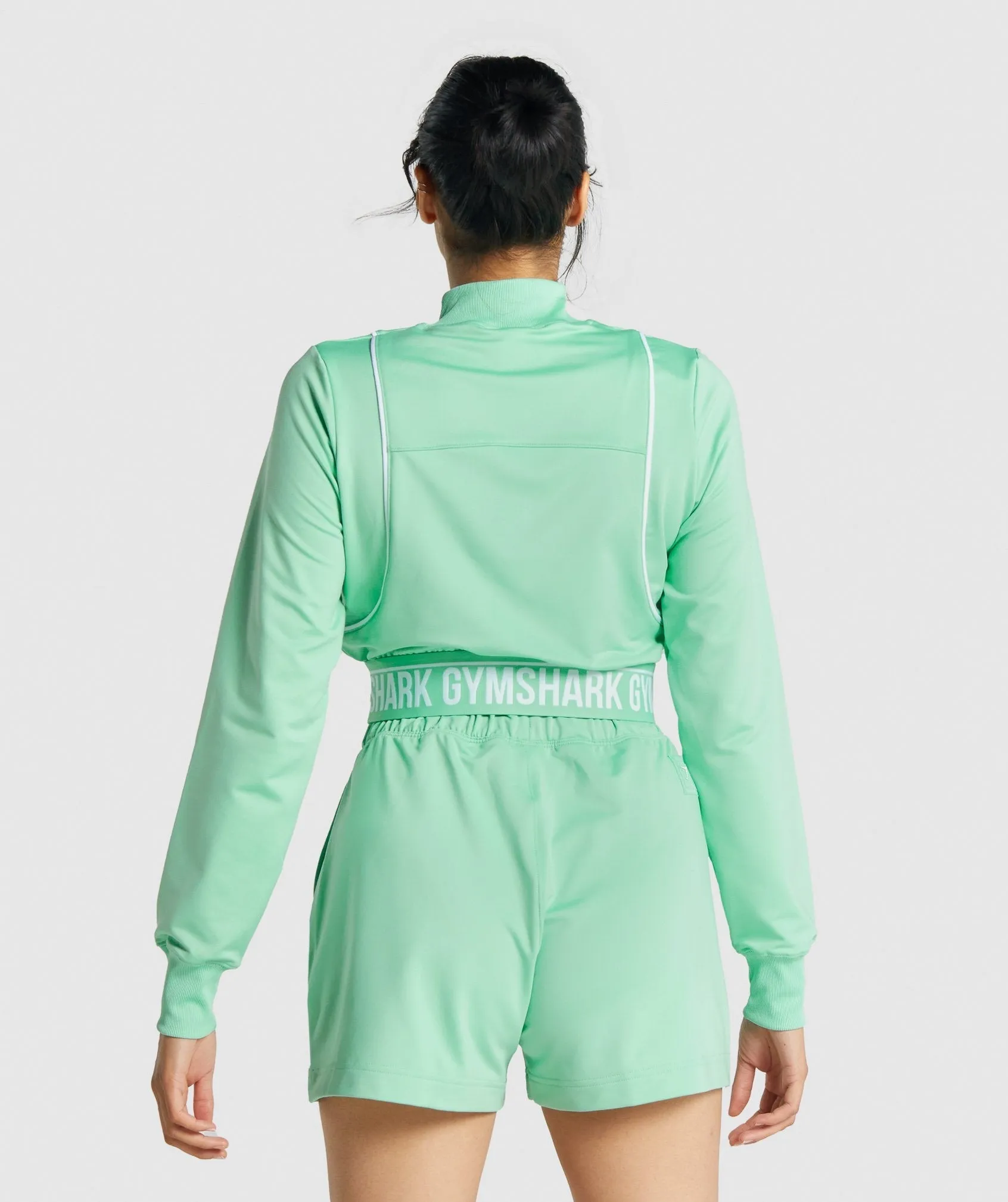 Gymshark Recess Track Top - Light Green