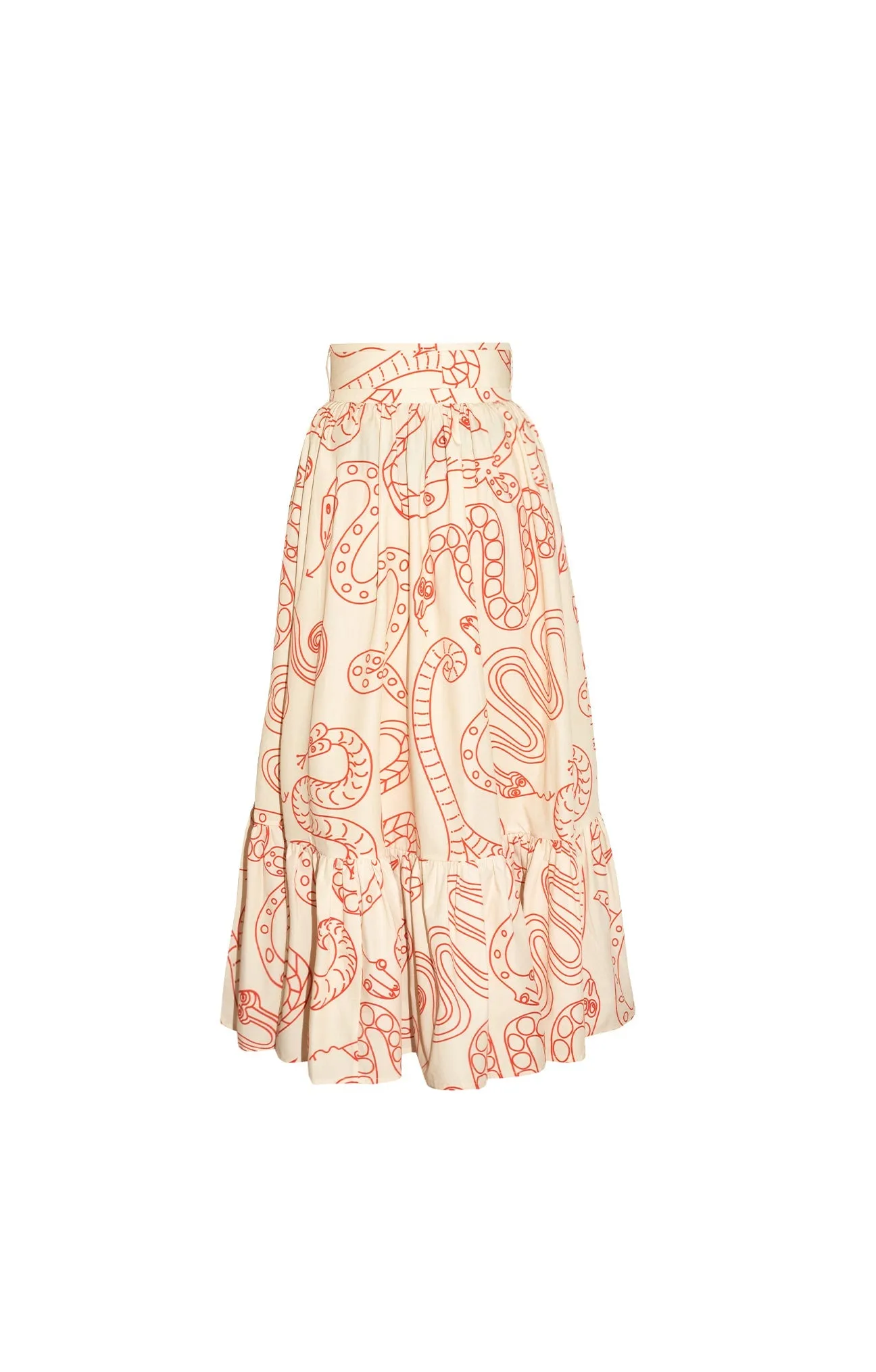 Hadik Wrap Skirt Snakes Beige