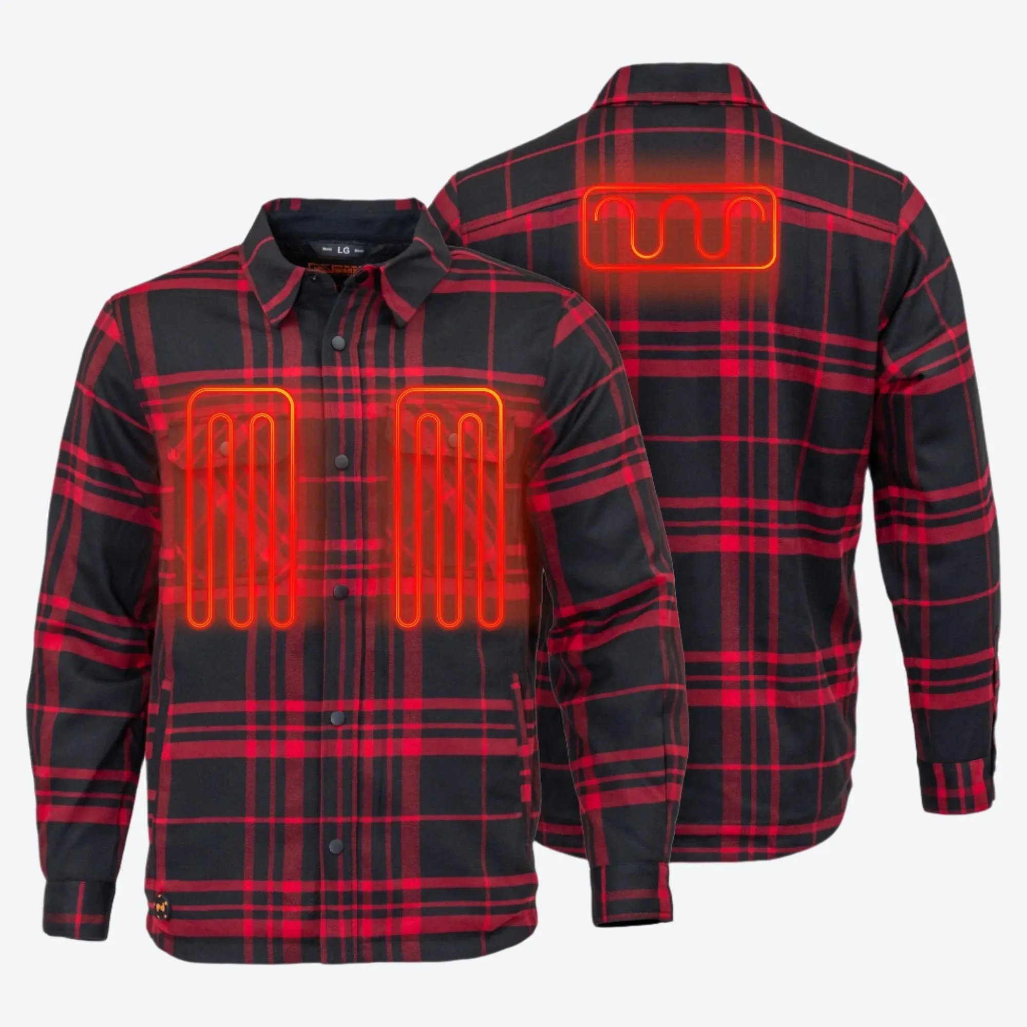 Heated Flannel Jacket Men's