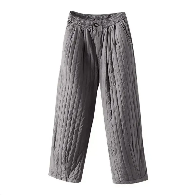 HEYFANCYSTYLE Cozy Quilted Cotton Comfort Pants