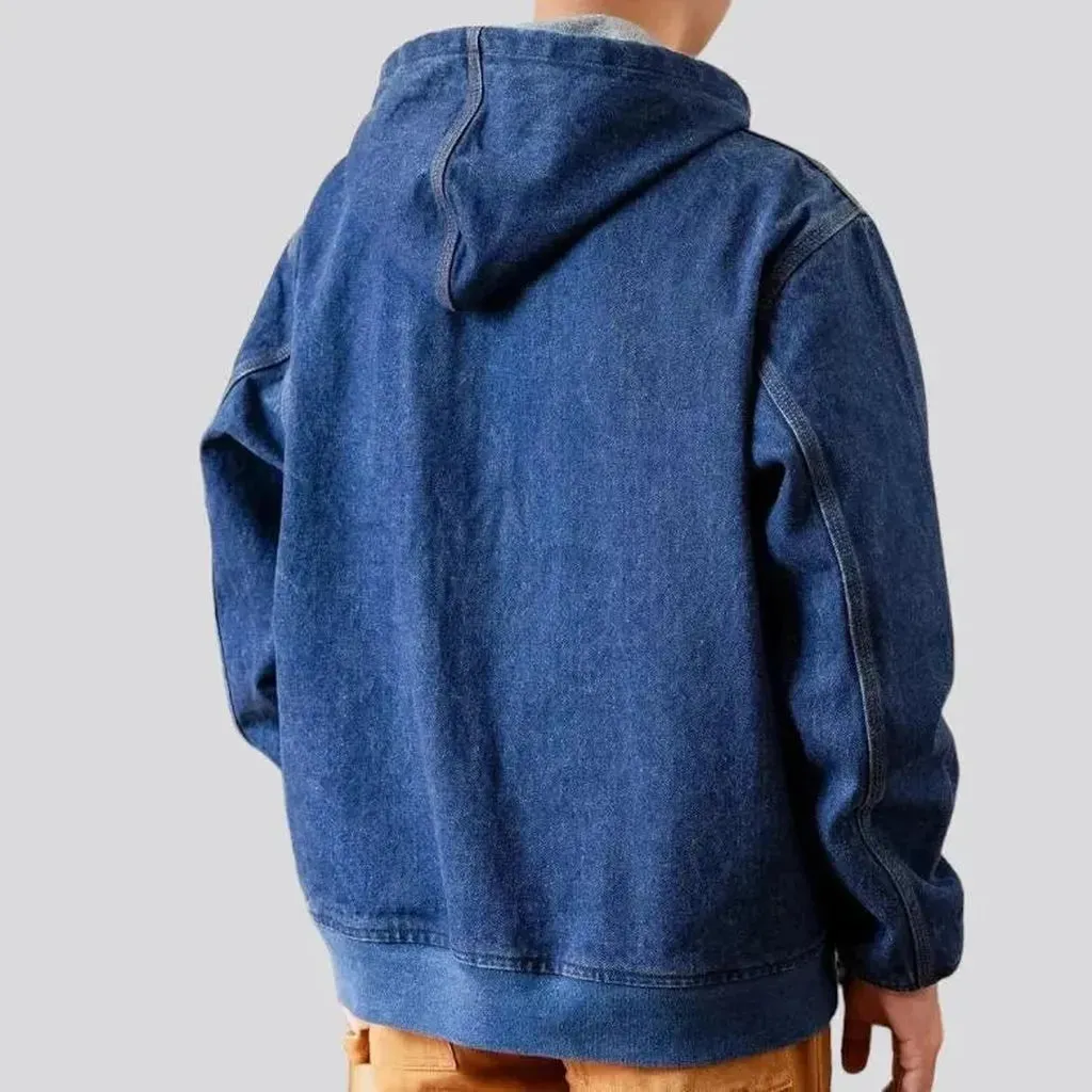 High-quality 15oz denim jacket for men