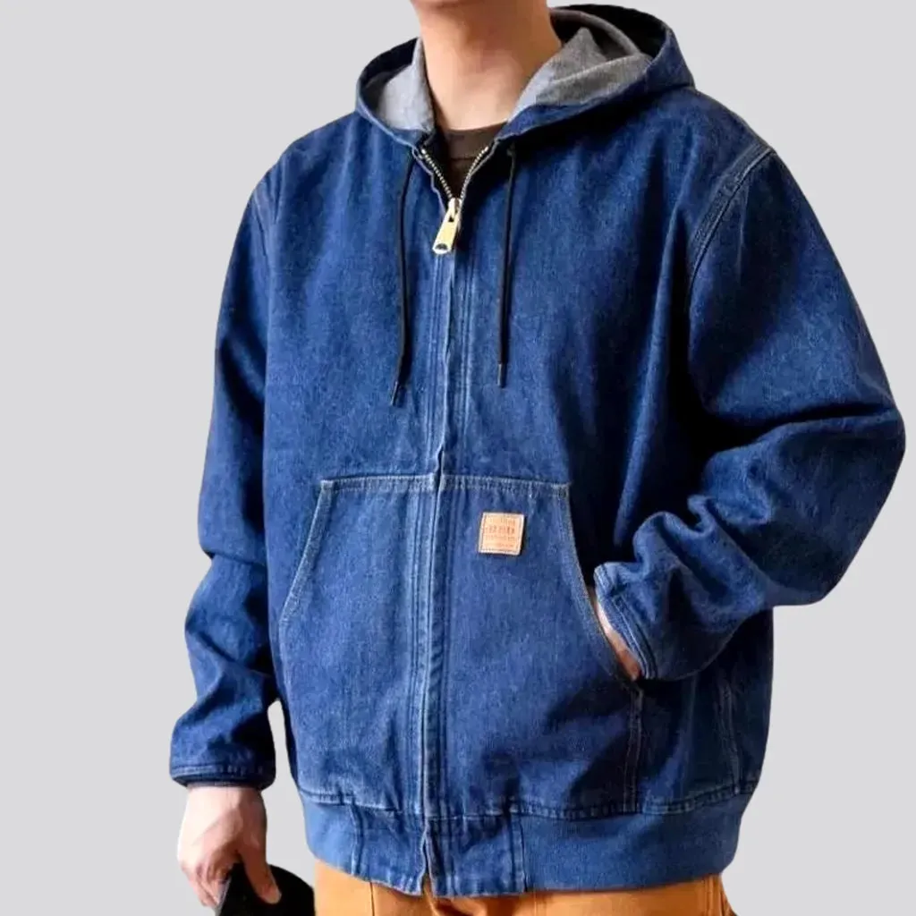 High-quality 15oz denim jacket for men