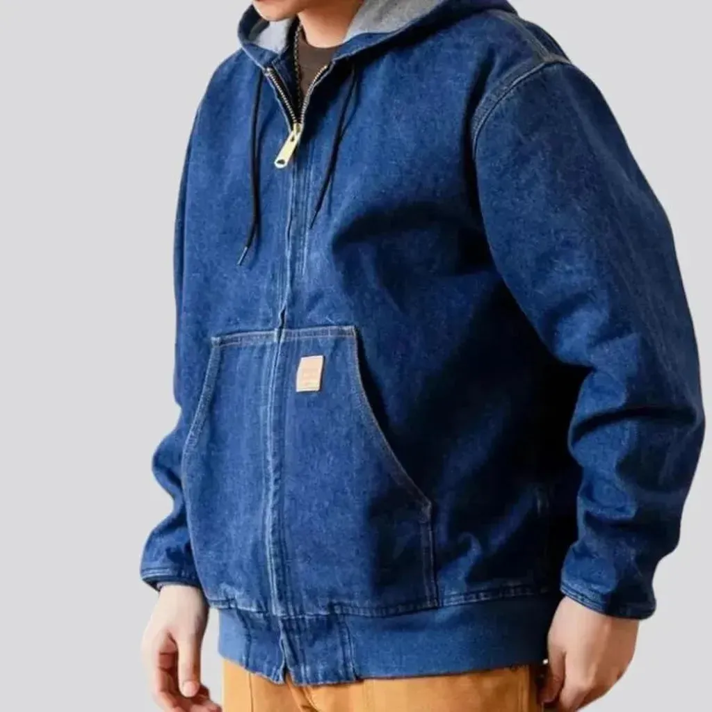 High-quality 15oz denim jacket for men