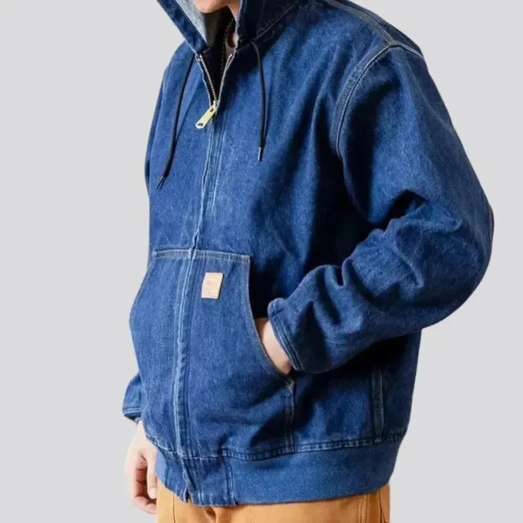 High-quality 15oz denim jacket for men