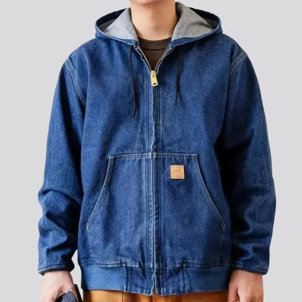 High-quality 15oz denim jacket for men