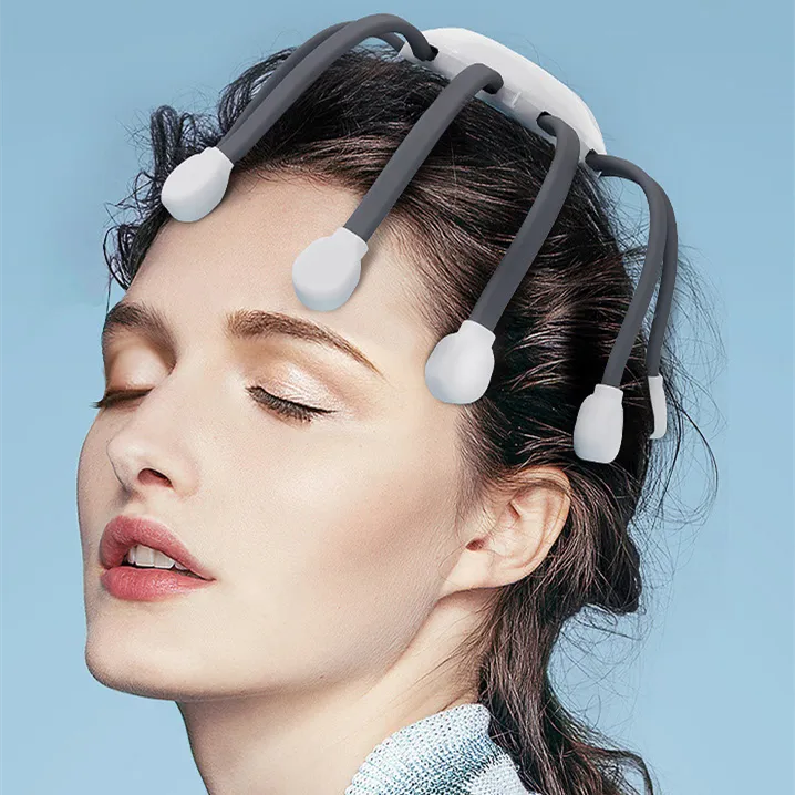 HIVAGI® Octopus Head Massager: Stress Relief and Relaxation - Electric Scalp Massager.