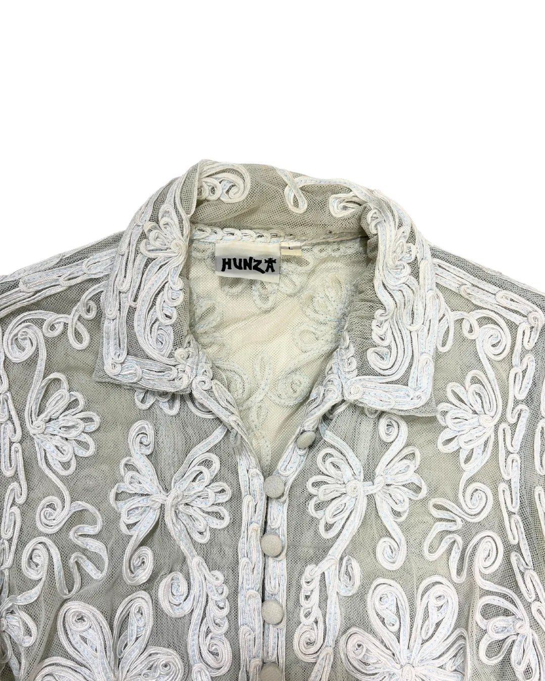 Hunza Grey Lace Shirt