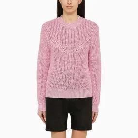 ISABEL MARANT Recycled Polyester Pink Crew-Neck Jumper for Women