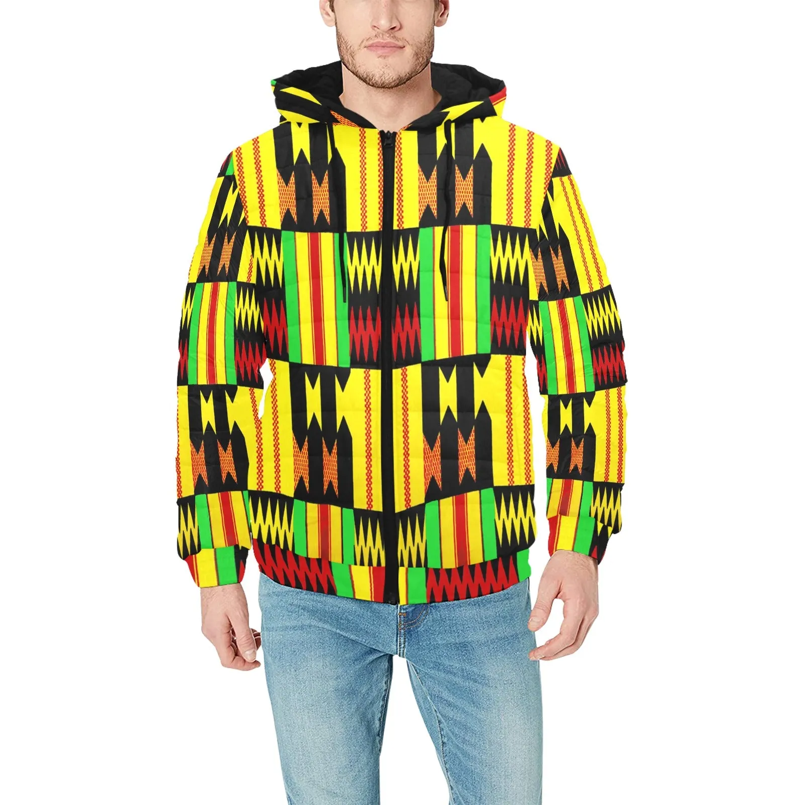 KENTE FARI PADDED HOODIE JACKET Men's Padded Hooded Jacket