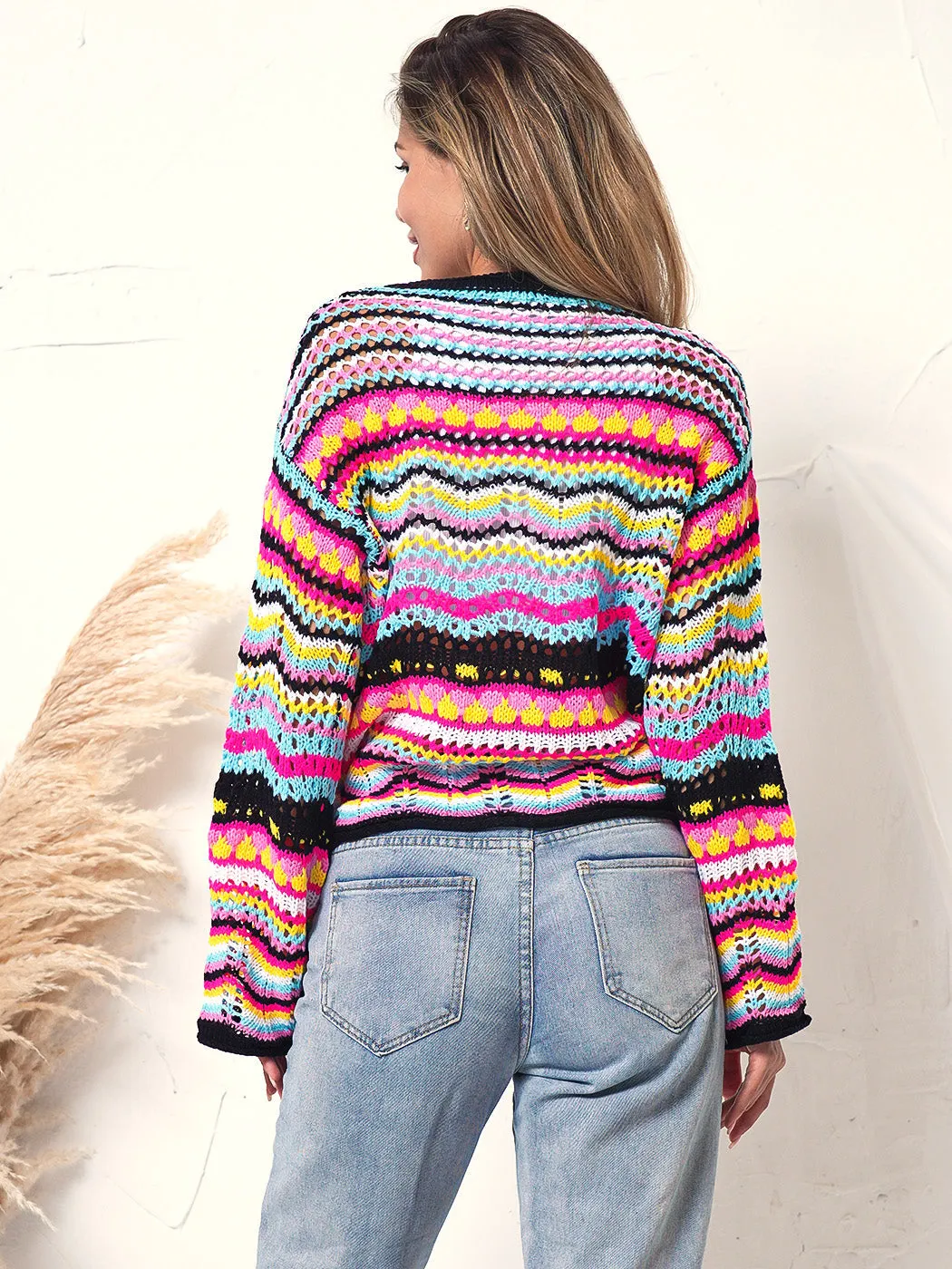 Knitted Boho Cardigan Sweater