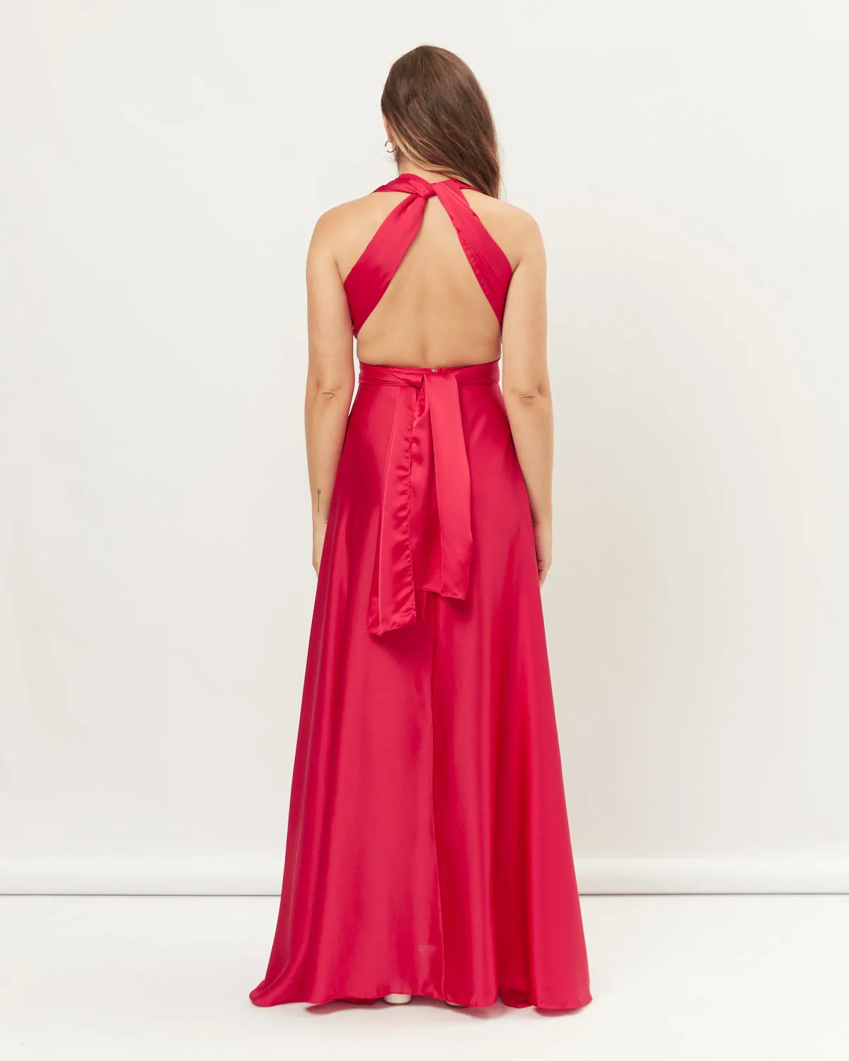 Leah Red Infinity Maxi Dress