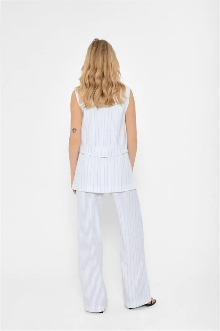 Lefon White Stripes Pants