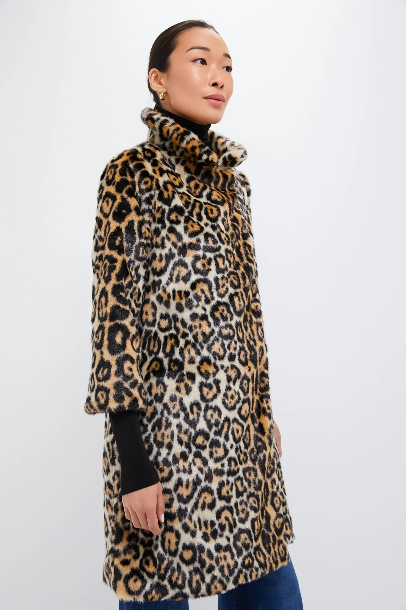 Leopard Vegan Fur Coat