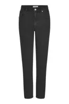 Marta High Rise Straight Jeans in Black