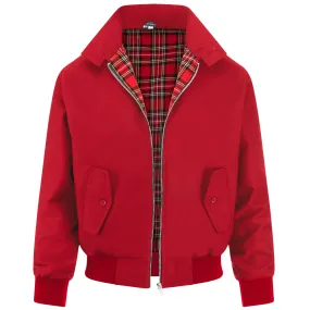 Mens Classic Harrington Jacket - Red