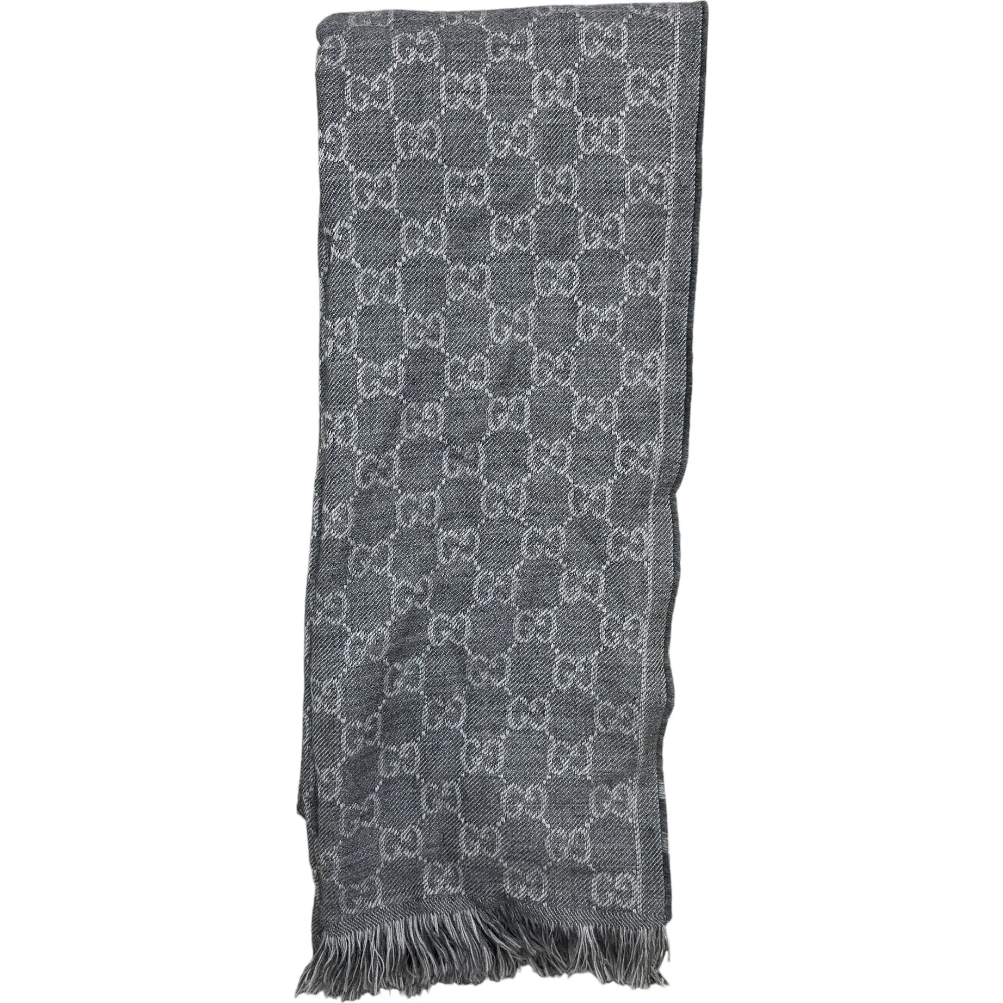 Men's Gg Jacquard Scarf Grey