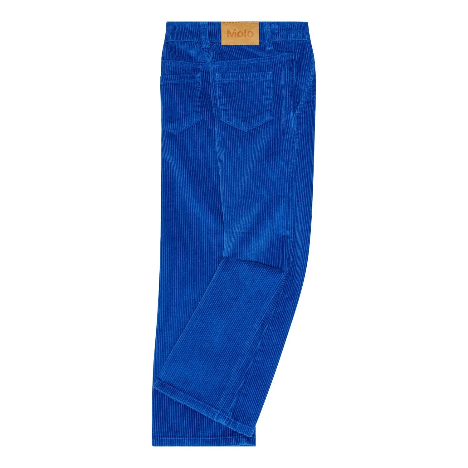 Molo Blue Corduroy Pants | electric blue