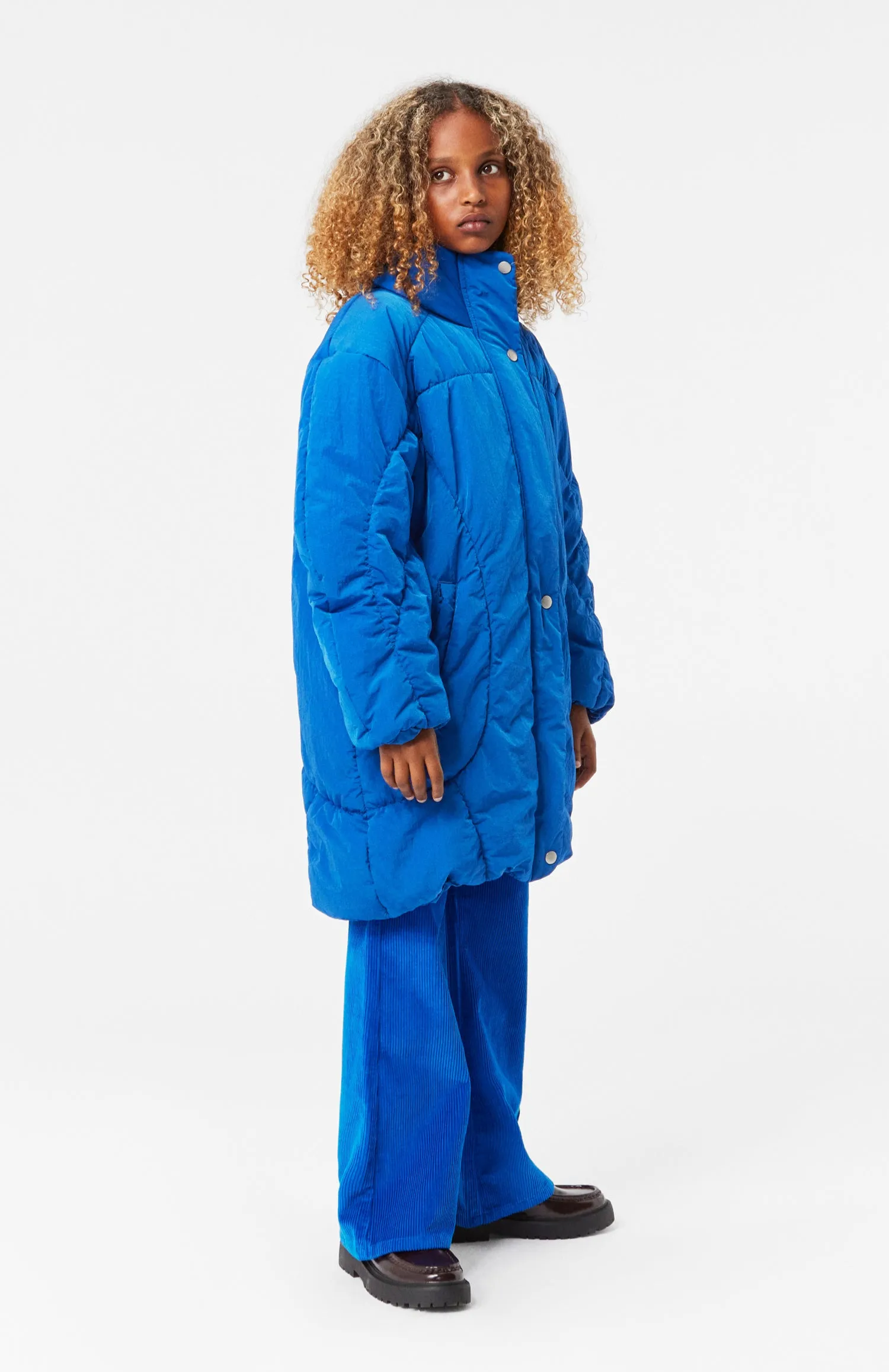 Molo Blue Corduroy Pants | electric blue