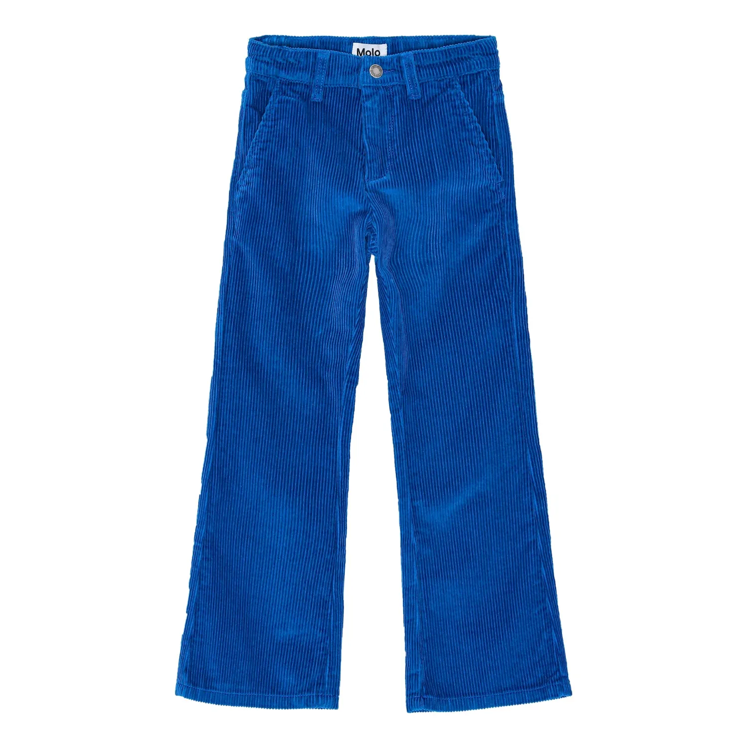 Molo Blue Corduroy Pants | electric blue