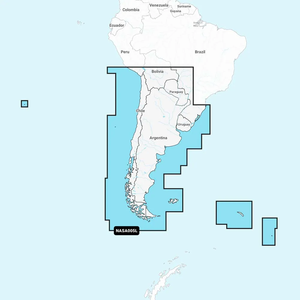 Navionics NASA005L - Chile, Argentina  Easter Island - Navionics  [010-C1365-30]