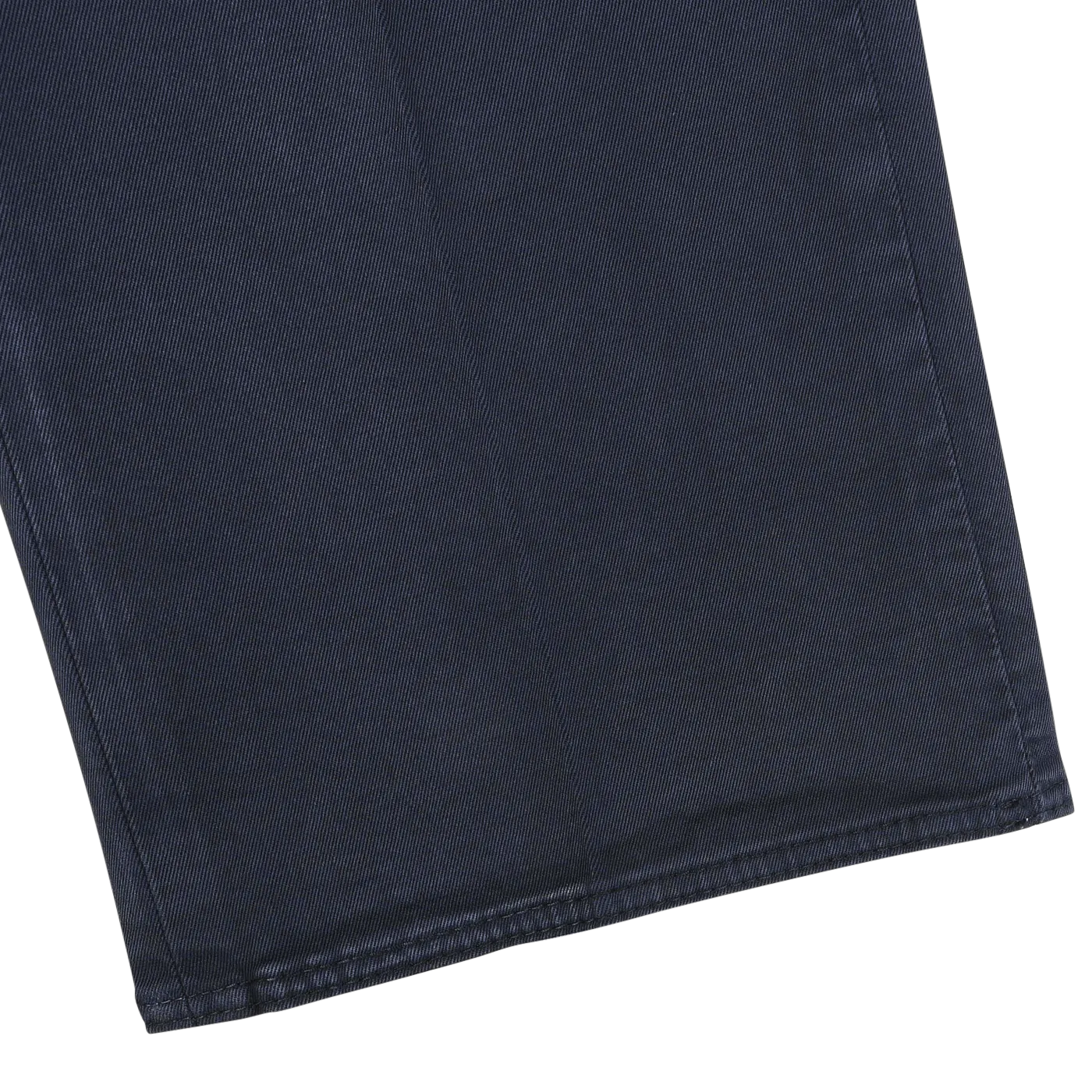 Navy Blue Cotton Twill Regular Chinos