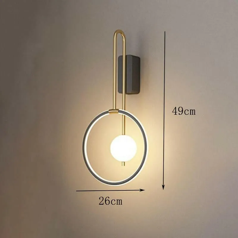 Nordic Glow - Modern LED Wall Sconce for Bedside, Living Room, and Staircase Lighting