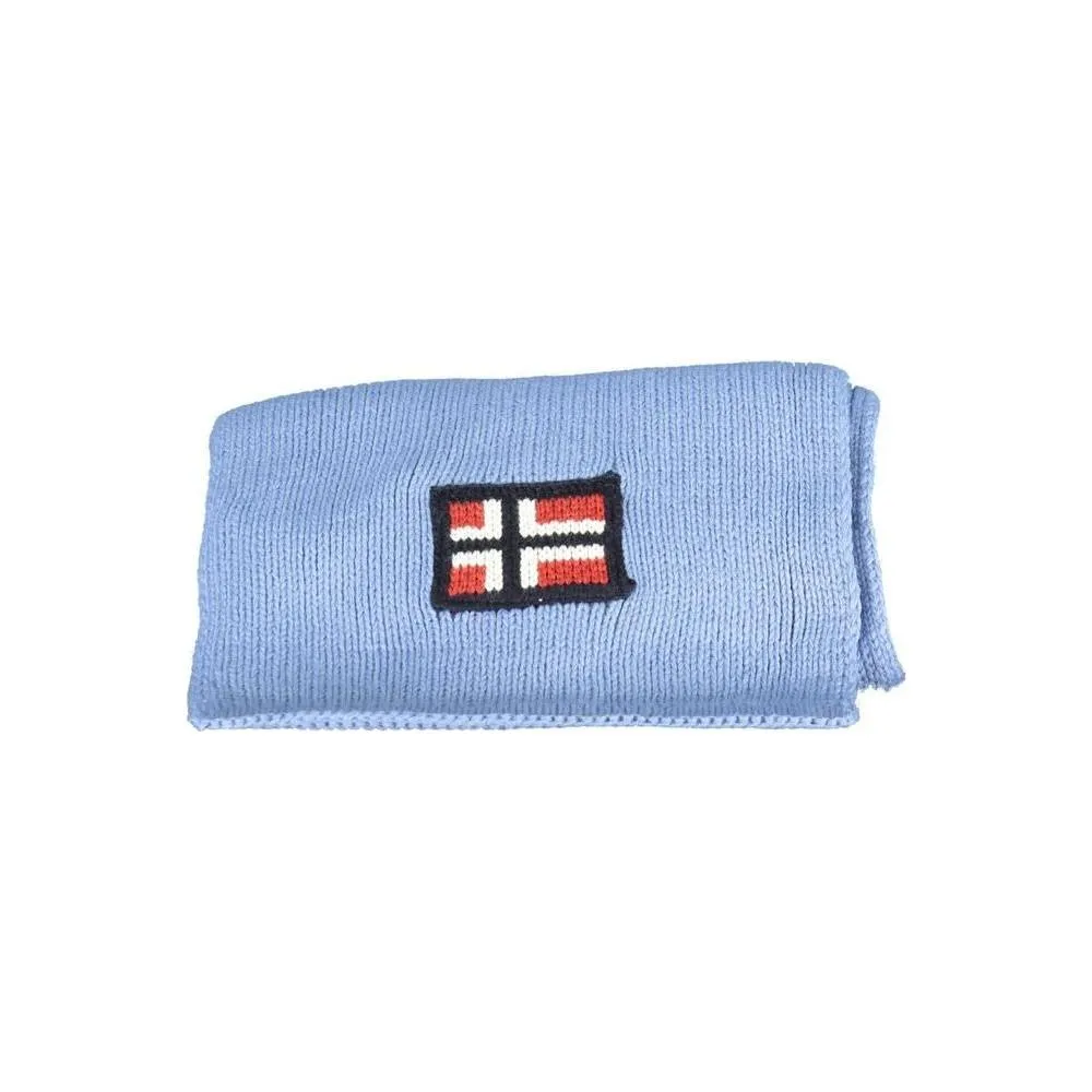 Norway 1963 Light Blue Acrylic Scarf